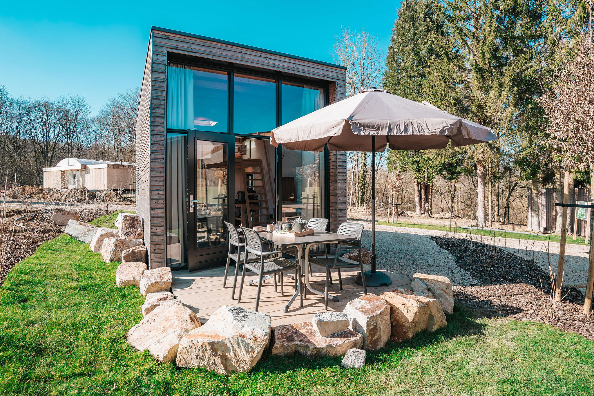 tiny house namur nature buiten